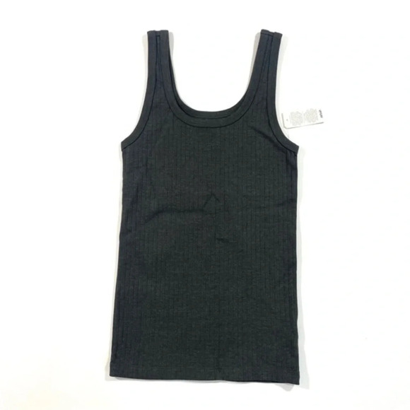 Aerie Thick Ribbed Tank Top Size XS Dark Grey - Picture 1 of 5